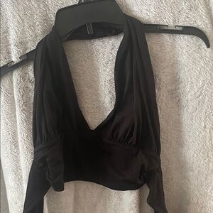 Black Halter Top